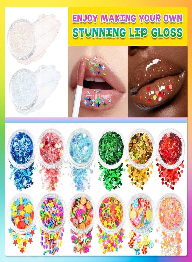Jcoos Lip Gloss Making Kit, 73PCS Fun Make Your Own Lip Gloss Kit Kids, Beginner, Lipgloss Sets for Girls, DIY Lipstick Set, Moisturizing Lip Oil Base, Gifts for Tween Girls, Teens, Daughters, Women - Image 5